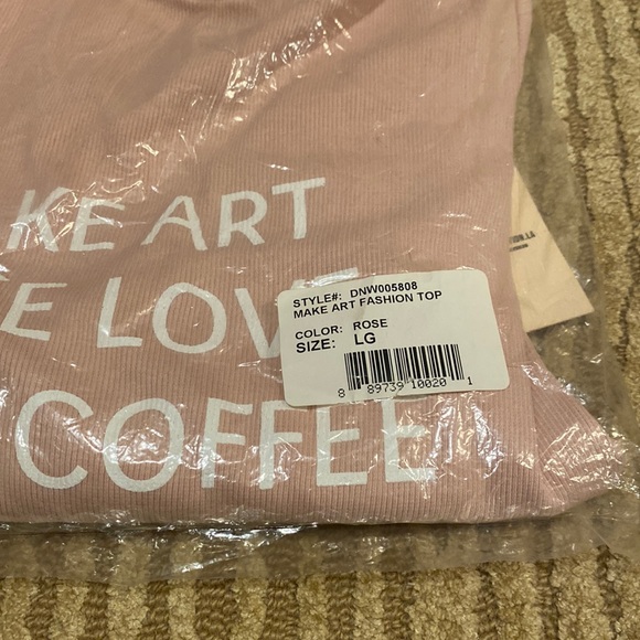 NWT REVOLVE Daydream Nation Make Art Fashion Top in Rose Size Large - Picture 5 of 6